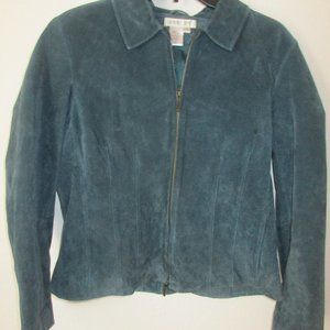 Coldwater Creek Teal Suede Jacket